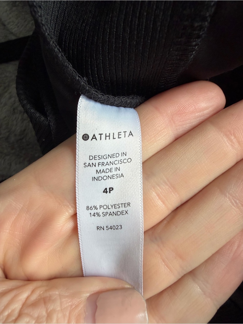 Athleta Brooklyn Ankle Pant 4P Black Petite Travel Lightweight Notch Hem - Picture 7 of 7